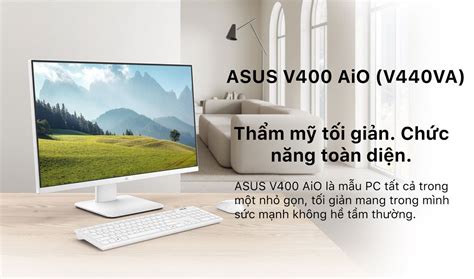 Asus ExpertCenter AIO Main.|V440VAK-I58512W0W|23.8  FHD 1920X1080 16:9 250nit| i5-13420H|8GB DDR5|White|Wireless KB+M|WIN11H